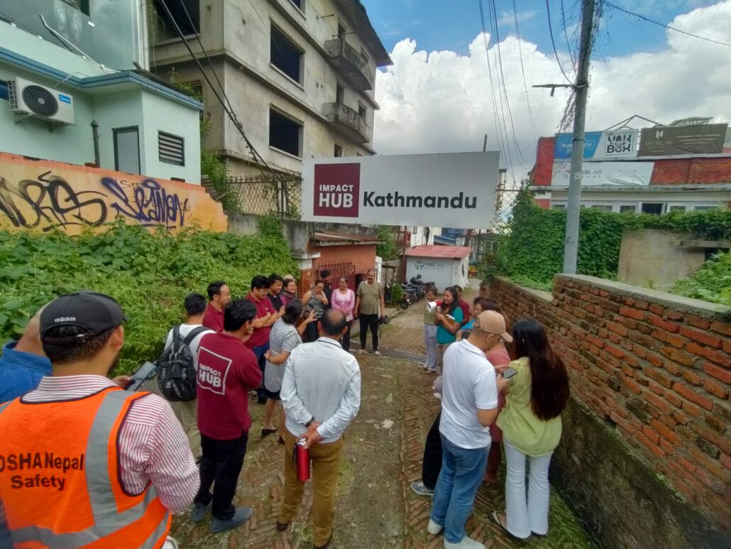 All of the members gathered at Muster Point during the safety drill