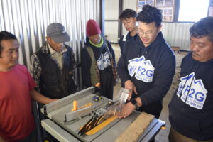 P2G team at Ree Village.