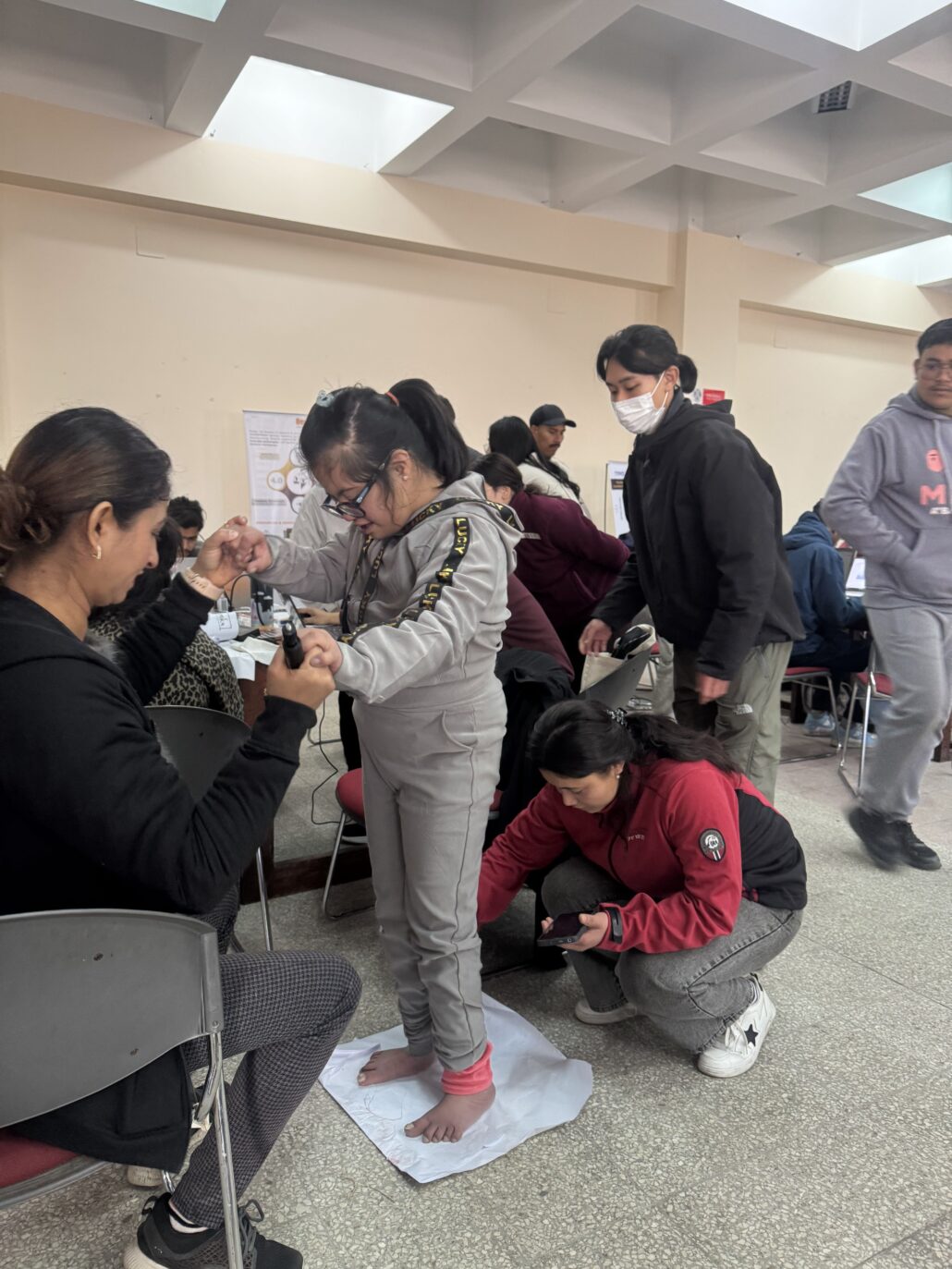 Group working on their prototype