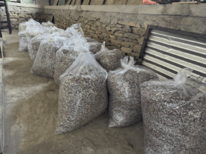 105 kgs of Grinded multi-layered plastic (MLP)s
