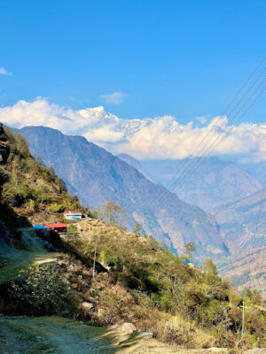 CRC (Red House) under the watchful eyes of Ganesh Himal